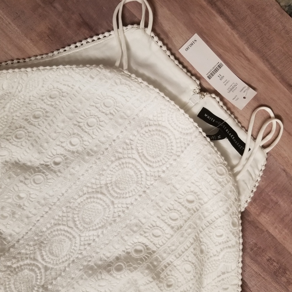 NWT WHBM White Lace Dress - Picture 3 of 8